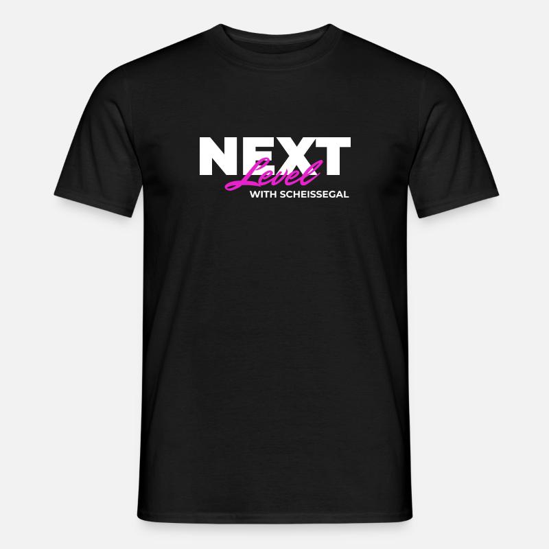 Next Level with SCHEISSEGAL - Men's T-Shirt - black