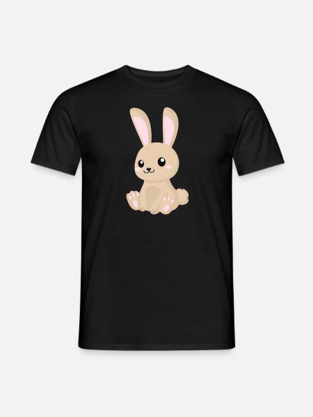 Cute cartoon sitting - Men's T-Shirt - black