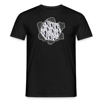 chef evolution tshirts lovers sweet jokes - Men's T-Shirt - black - Front - AI Model Male 178 light (178cm)