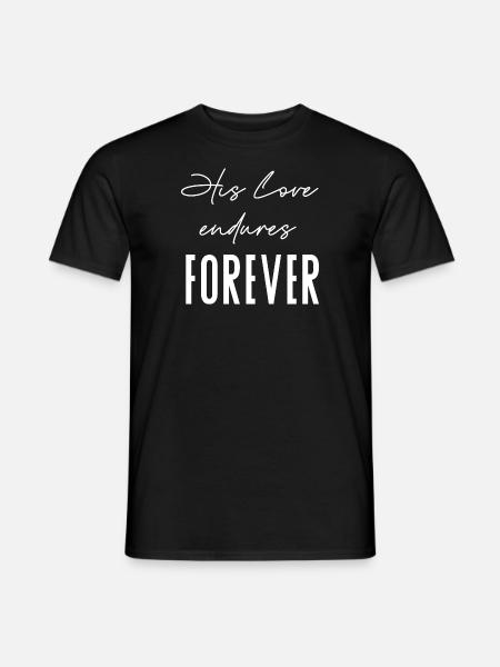 His love is forever - Men's T-Shirt - black