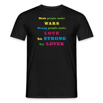 Freund Freundin - Männer T-Shirt - Schwarz - Vorne - AI Model Male 178 light (178cm)