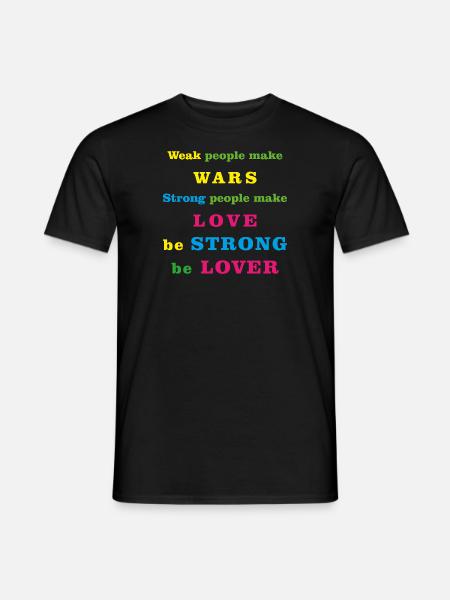 boyfriend girlfriend - Men's T-Shirt - black
