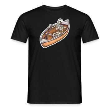 Esqueleto en Boat Adventure - Camiseta hombre - negro - delante - AI Model Male 178 light (178cm)