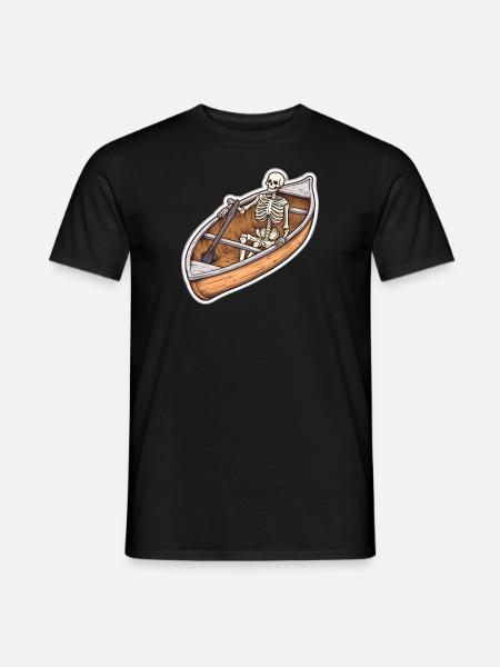 Skeleton in Boat Adventure - Men's T-Shirt - black