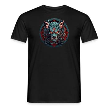 Oni - T-shirt homme - noir - Devant - AI Model Male 178 light (178cm)