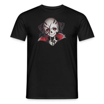 Demonic magic on Halloween night - Men's T-Shirt - black - Front - AI Model Male 178 light (178cm)