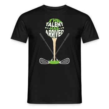 Das Talent ist da - Männer T-Shirt - Schwarz - Vorne - AI Model Male 178 light (178cm)