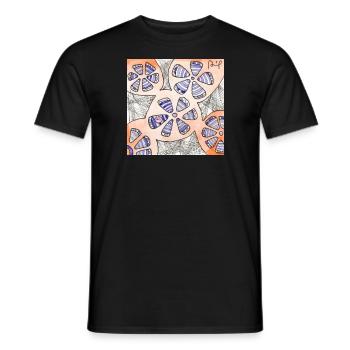 Wirrwarr 31 - Männer T-Shirt - Schwarz - Vorne - AI Model Male 178 light (178cm)