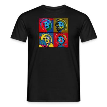 PopART4 - Männer T-Shirt - Schwarz - Vorne - AI Model Male 178 light (178cm)
