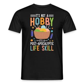 Stricken ist eine Lebenseinstellung - Männer T-Shirt - Schwarz - Vorne - AI Model Male 178 light (178cm)