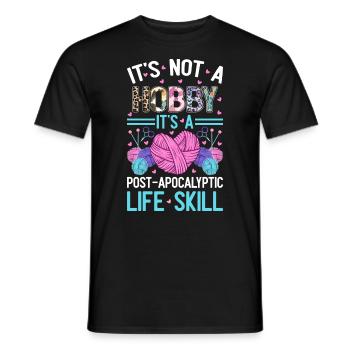 Stricken ist eine Lebenseinstellung - Männer T-Shirt - Schwarz - Vorne - AI Model Male 178 light (178cm)