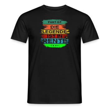 Craftsman Retirement Legend Retro Best Seller Sunset - Men's T-Shirt - black - Front - AI Model Male 178 light (178cm)