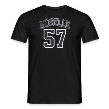 Moselle 57 - T-shirt homme - noir - Devant - AI Model Male 178 light (178cm)