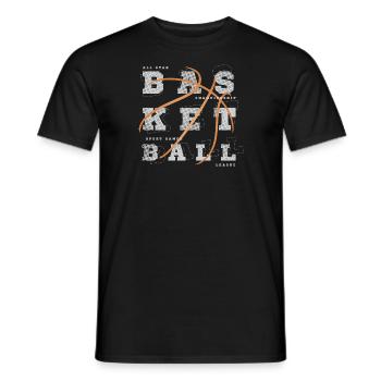 BASKET-BALL - T-shirt homme - noir - Devant - AI Model Male 178 light (178cm)