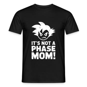 Ce n’est pas une phase maman ! Emo Goth Alternative - T-shirt homme - noir - Devant - AI Model Male 178 light (178cm)