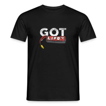Vous avez Lipo pour les conducteurs de voitures RC - T-shirt homme - noir - Devant - AI Model Male 178 light (178cm)