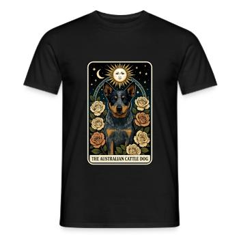 Australischer Rinderhund - Männer T-Shirt - Schwarz - Vorne - AI Model Male 178 light (178cm)