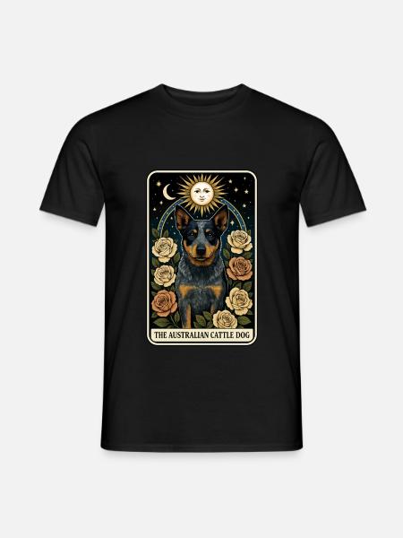 Australischer Rinderhund - Männer T-Shirt - Schwarz