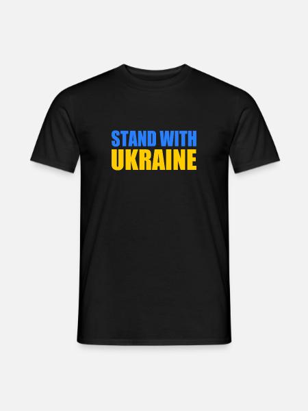 stand with ukraine - Men's T-Shirt - black