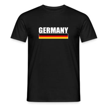 Germany - T-shirt homme - noir - Devant - AI Model Male 178 light (178cm)