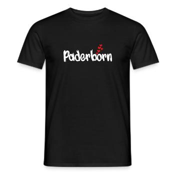 paderborn - Männer T-Shirt - Schwarz - Vorne - AI Model Male 178 light (178cm)