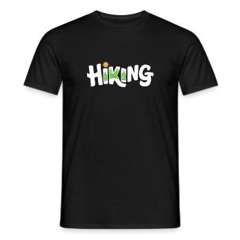 Hiking-Liebe Outdoor Abenteuer Geschenk Wandern - Männer T-Shirt - Schwarz - Vorne - AI Model Male 178 light (178cm)