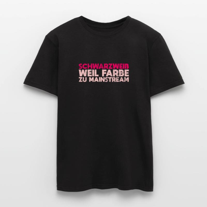 Schwarzweiß, Weil Farbe Zu Mainstream Männer T-Shirt