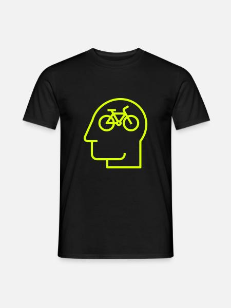 Passionate cyclist, cyclist, biker - Men's T-Shirt - black