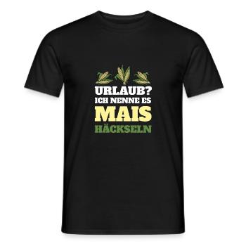 Mais Häckseln Maisbauer Maisernte Futtermais - Männer T-Shirt - Schwarz - Vorne - AI Model Male 178 light (178cm)