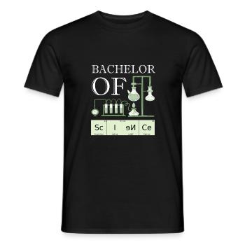 Bachelor Of Science Uni Abschluss - Männer T-Shirt - Schwarz - Vorne - AI Model Male 178 light (178cm)