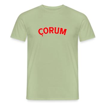 Çorum turkey - Men's T-Shirt - sage - Front - AI Model Male 178 light (178cm)