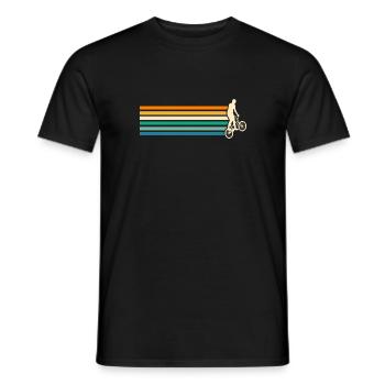 Vélo VTT - T-shirt homme - noir - Devant - AI Model Male 178 light (178cm)