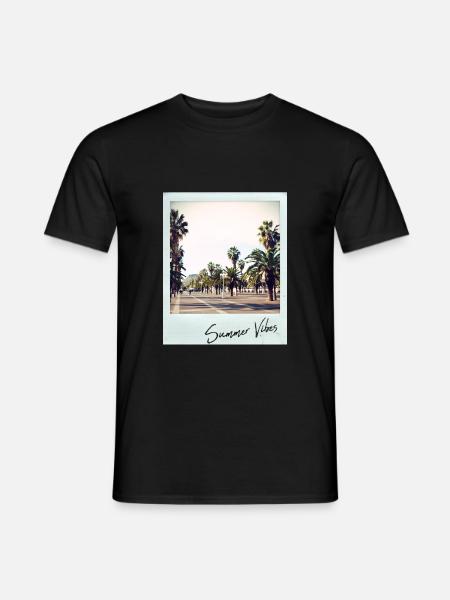 Barcelona Palm - Men's T-Shirt - black