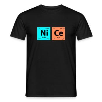 Periodensystem NICE - Männer T-Shirt - Schwarz - Vorne - AI Model Male 178 light (178cm)