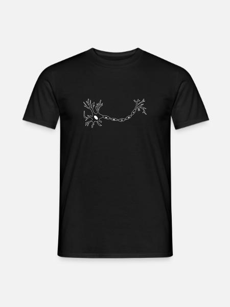Neuron - Männer T-Shirt - Schwarz