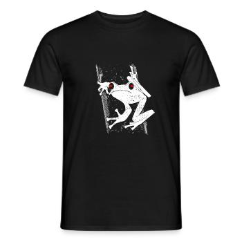Frosch - Männer T-Shirt - Schwarz - Vorne - AI Model Male 178 light (178cm)