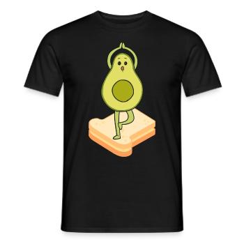 Avocado Toast - Männer T-Shirt - Schwarz - Vorne - AI Model Male 178 light (178cm)
