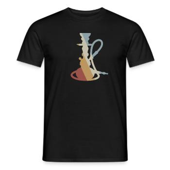 Wasserpfeife Retro Style Vintage - Männer T-Shirt - Schwarz - Vorne - AI Model Male 178 light (178cm)