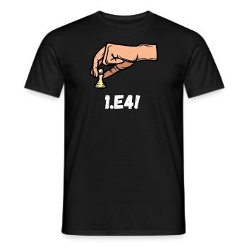 Schach Geschenk Schachspiel Shirt Schachmatt König - Männer T-Shirt - Schwarz - Vorne - AI Model Male 178 light (178cm)