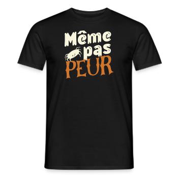 Même pas Peur ! - T-shirt homme - noir - Devant - AI Model Male 178 light (178cm)