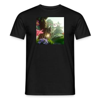 Magischer Wald - Männer T-Shirt - Schwarz - Vorne - AI Model Male 178 light (178cm)