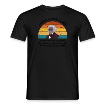Frederick Douglas Sunset Black History Month - Männer T-Shirt - Schwarz - Vorne - AI Model Male 178 light (178cm)