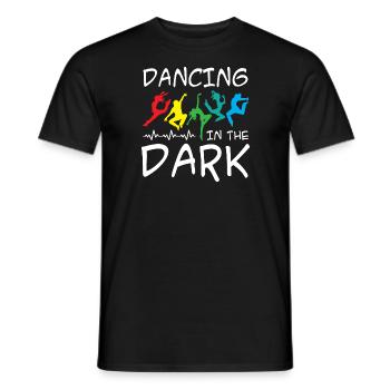 Dancing in the Dark - Männer T-Shirt - Schwarz - Vorne - AI Model Male 178 light (178cm)