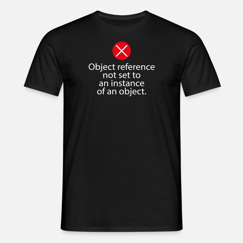 Object reference - Men's T-Shirt - black