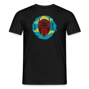 The Devil At Night - Men's T-Shirt - black - Front - AI Model Male 178 light (178cm)