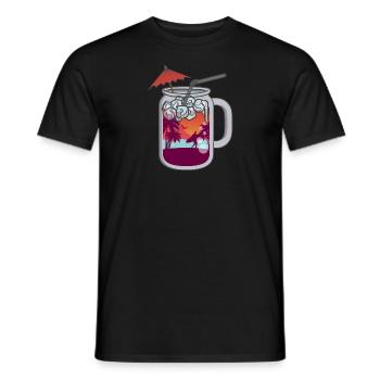 Holiday drink - Männer T-Shirt - Schwarz - Vorne - AI Model Male 178 light (178cm)