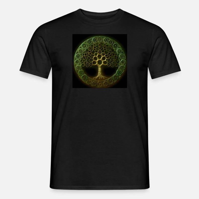 Keltischer Baum des Lebens - Männer T-Shirt - Schwarz