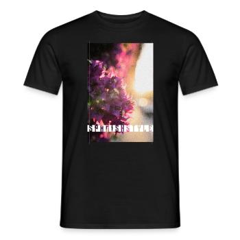 Trend Design Spanishstyle - Blossoms, Sunrise - Men's T-Shirt - black - Front - AI Model Male 178 light (178cm)
