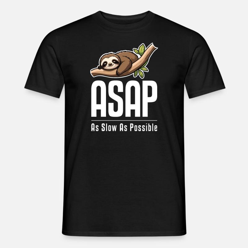 ASAP on black - Men's T-Shirt - black