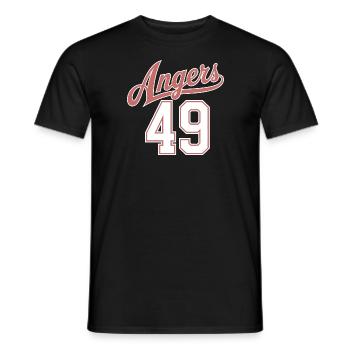 Angers 49 - T-shirt homme - noir - Devant - AI Model Male 178 light (178cm)